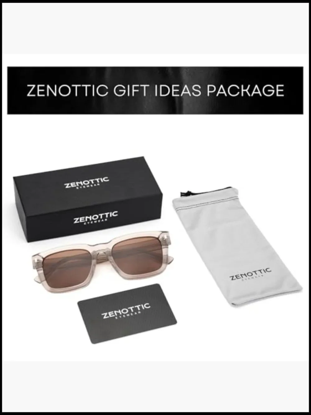 Chunky Rectangle Polarized Sunglasses Retro Thick Frame UV400 Protection Driving